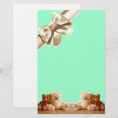 置かれるテディー・ベアの友人 便箋 (正面/裏面)