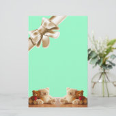 置かれるテディー・ベアの友人 便箋 (スタンド正面)