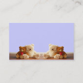 置かれるテディー・ベアの友人 名刺 (裏面)