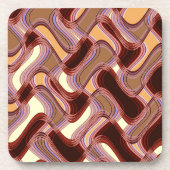 置かれる港及びモモの堅いプラスチックコースター コースター (正面)