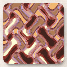 置かれる港及びモモの堅いプラスチックコースター