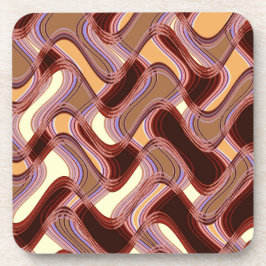 置かれる港及びモモの堅いプラスチックコースター コースター