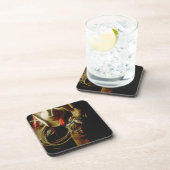 置かれる西部のギア牧場朝の日の出のコースター コースター (右側)