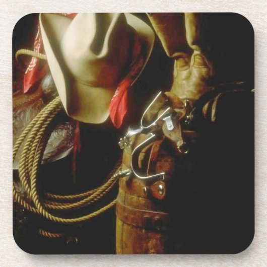 置かれる西部のギア牧場朝の日の出のコースター コースター (正面)