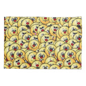 置かれるGrumpeysのおもしろいな顔 枕カバー (裏面)