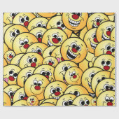 置かれるGrumpeysの幸せな顔 ラッピングペーパー (フラット)