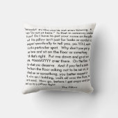 置きますここに坐らせないで下さい クッション (裏面)