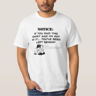 置き去りにされる Tシャツ