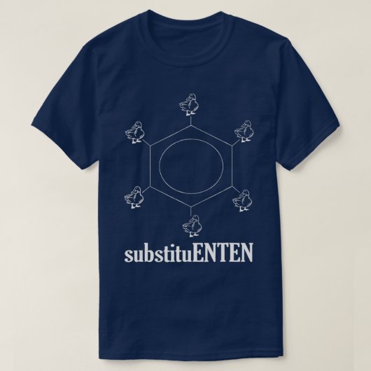 置換化学分子化学科学 Tシャツ (デザイン正面)