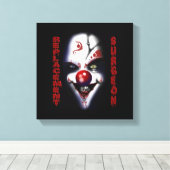 置換外科医 – 悪ピエロ キャンバスプリント (インサイチュ (ウッドフロア))
