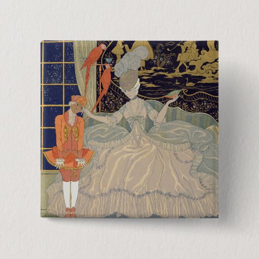 罰しますページ(色のlitho)を 缶バッジ (正面)