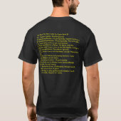 罰の旗は無駄になるべきひどい事です Tシャツ (裏面)