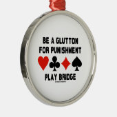 罰の演劇橋のための大食家があって下さい メタルオーナメント (右)