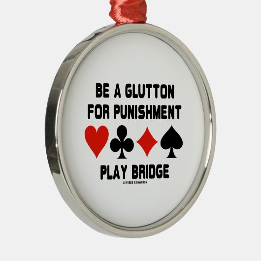 罰の演劇橋のための大食家があって下さい メタルオーナメント (右)