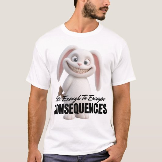 罰を免れるほど可愛い Tシャツ (正面)