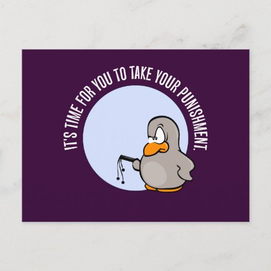 罰を受ける時期だ ポストカード (正面)