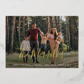 署エレガント名 |横向き写真 箔シーズンカード (正面)