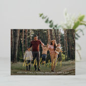 署エレガント名 |横向き写真 箔シーズンカード (立ち正面)