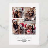 署モダン名 |ゴールドフォイルのスクリプトの数々の写真 箔シーズンカード (裏面)