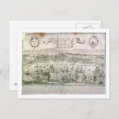 署名されたボルドー川とガロンヌ川のビュー ポストカード (正面/裏面)