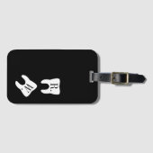 署名された歯の歯科の記号のカスタム ラゲッジタグ (正面横)