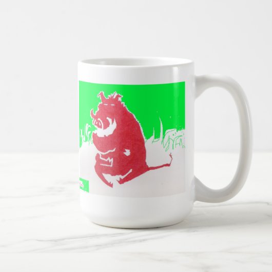 署名されたWarthogのコーヒー・マグ コーヒーマグカップ (右)