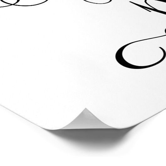 署名して下さいゲストブック結婚のサイン ポスター (角)