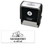 署名して先生に戻パーソナライズされたる セルフインキングスタンプ (インサイチュ)