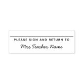 署名して名前署名に戻る セルフインキングスタンプ (デザイン)