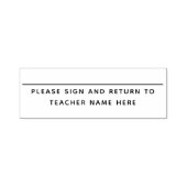 署名して名前署名に戻る セルフインキングスタンプ (デザイン)