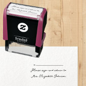 署名して戻る先生名署名欄 セルフインキングスタンプ