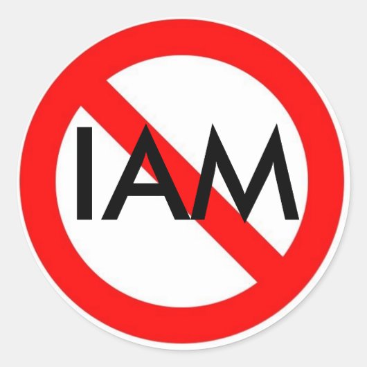 署名なし、IAM ラウンドシール (正面)