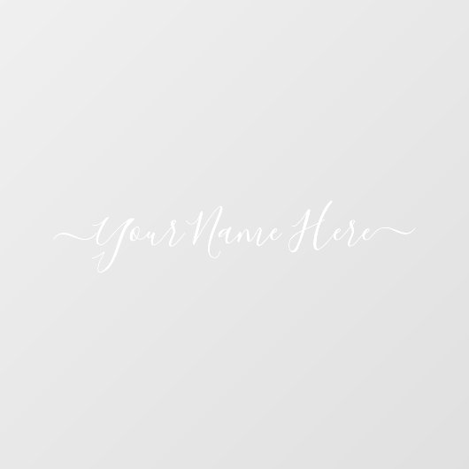 署名のクリーンシンプルな名前スクリプト ウィンドウサイン (シート)