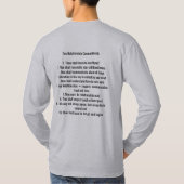 署名のティー Tシャツ (裏面)