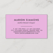 署名のフェイクな金ゴールドのパイナップル名刺 名刺 (裏面)