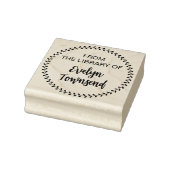 署名のライブラリか実在らパーソナライズされた ラバースタンプ (スタンプ)