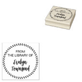 署名のライブラリか実在らパーソナライズされた ラバースタンプ (押印)