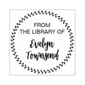 署名のライブラリか実在らパーソナライズされた ラバースタンプ (インプリント)