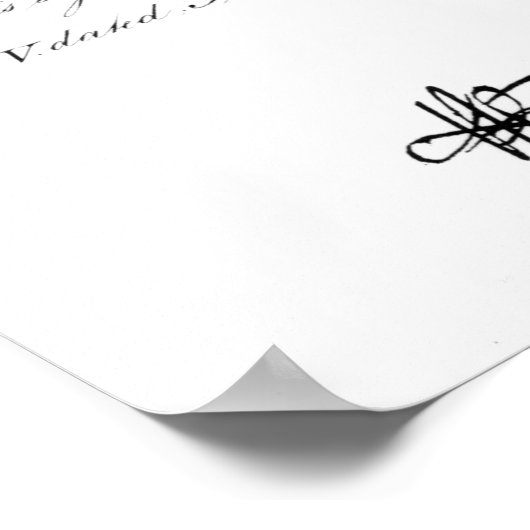 署名の例 ポスター (角)