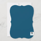 署名の卒業発表 案内状 (裏面)