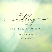 署名の名前の車の結婚式 ウィンドウサイン (シート3)