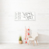 署名の大きな歓迎の結婚一覧 横断幕 (インサイチュ)