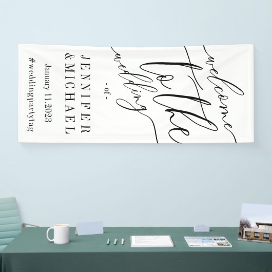 署名の大きな歓迎の結婚一覧 横断幕 (トレードショー)