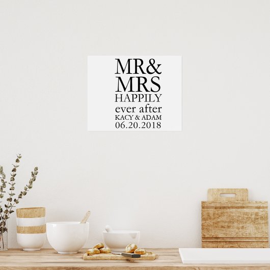 署名のMr.とMrs. ポスター (キッチン)