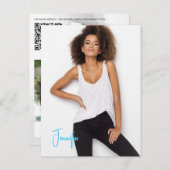 署名はがきQRコードアクターのモデルのプロモーションカード ポストカード (正面/裏面)