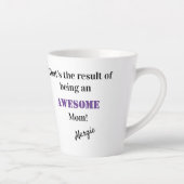 署名を持つ素晴らしお母さんの結果 カフェラテマグ (右)