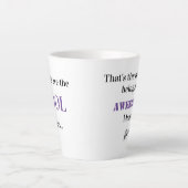 署名を持つ素晴らしお母さんの結果 カフェラテマグ (正面)