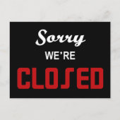 署名を閉じてごめんなさい ポストカード (正面)