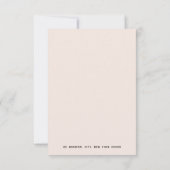 署名エレガントひなパーソナライズされた形赤面 ノートカード (裏面)