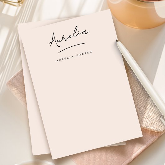 署名エレガントひなパーソナライズされた形赤面 ノートカード